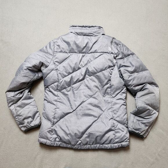 The North Face Down Filled Gray Puffer Jacket Sz Med - Picture 2 of 12